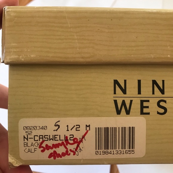 Nine West Black Lug Heeled Leather Loafers - Picture 6 of 6